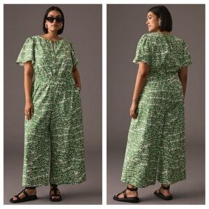 Anthropologie Somerset green jumpsuit